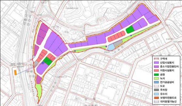 1.안산시, 신길일반산단 산업단지 계획 승인 고시… 산단 조성 본궤도 올라(토지이용계획도_안산 신길일반산업단지 조성사업).jpg