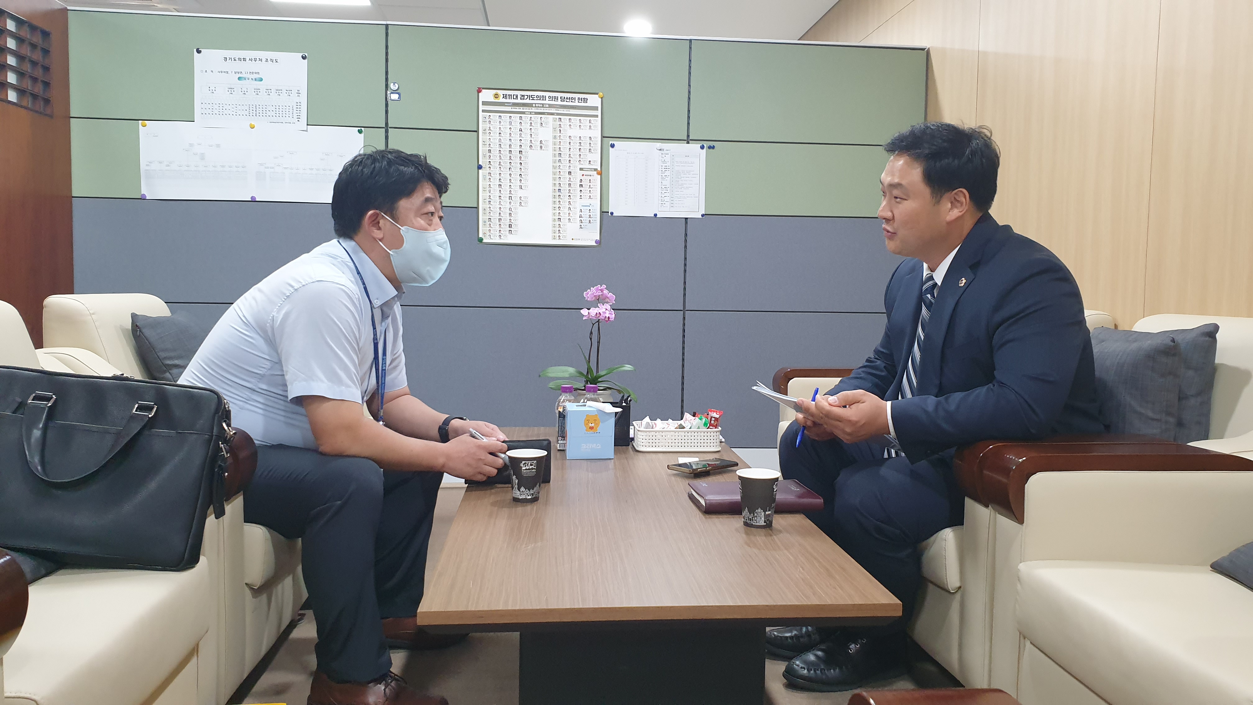 경기도의회 고준호 의원, 현대건설 관계자와 지하철 3호선 파주 연장 사업 협의 진행