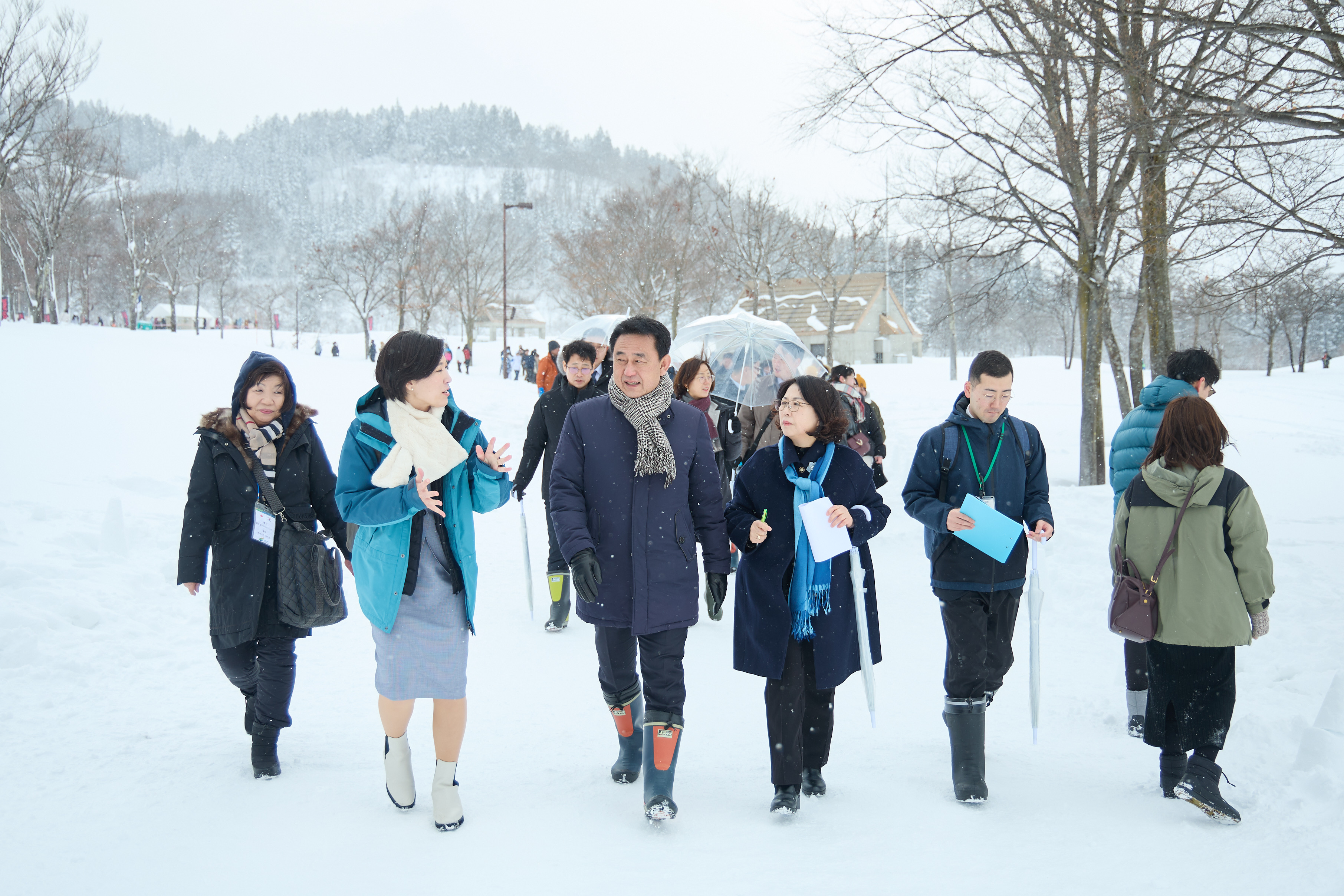 여주시, 일본 진남정 눈축제 방문