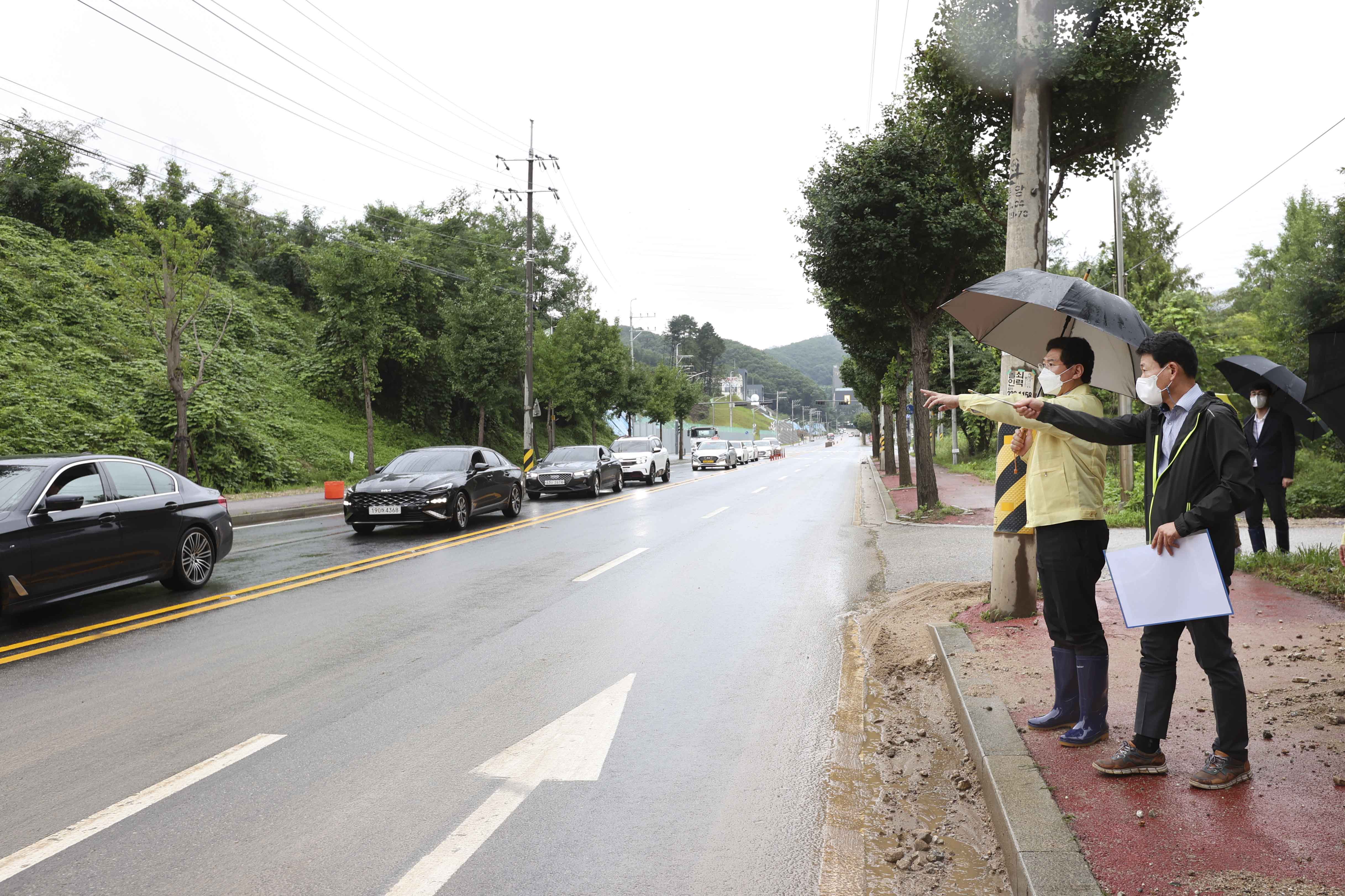 이상일 용인특례시장, 수해(水害) 현장 찾아 신속 복구 지시