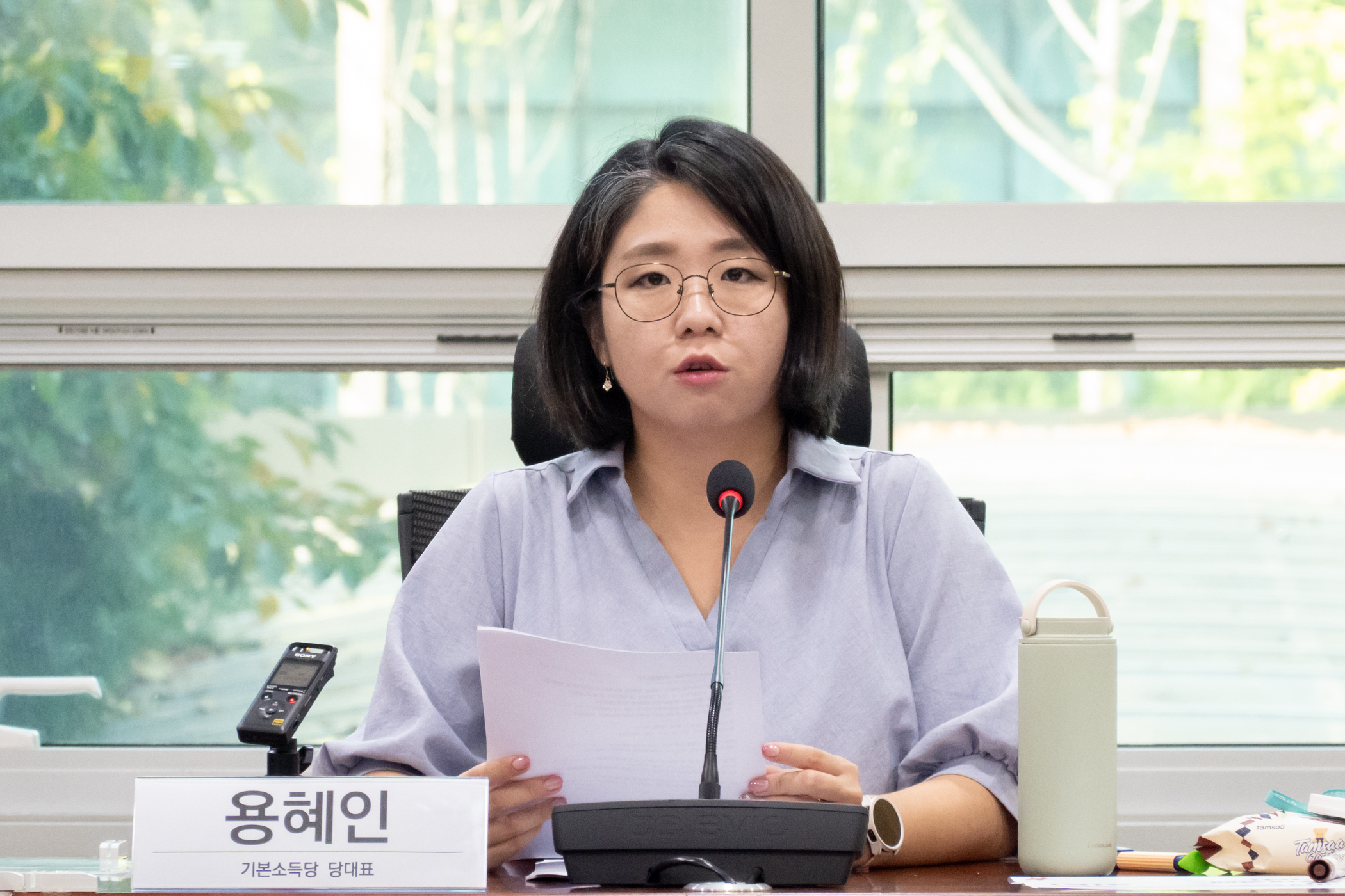 용혜인 당대표 “윤석열 대통령, 김건희 여사 특검 수용해야”